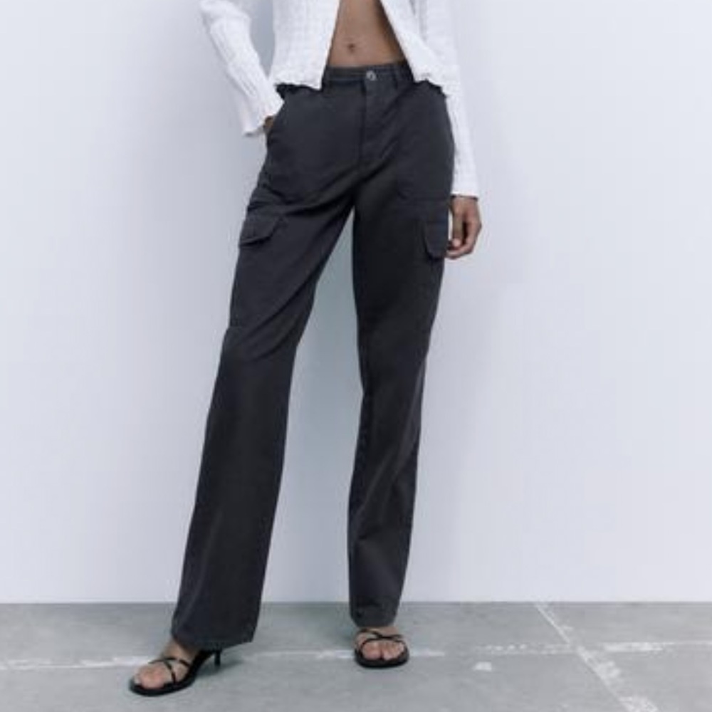 Zara Straight Cargo Pants